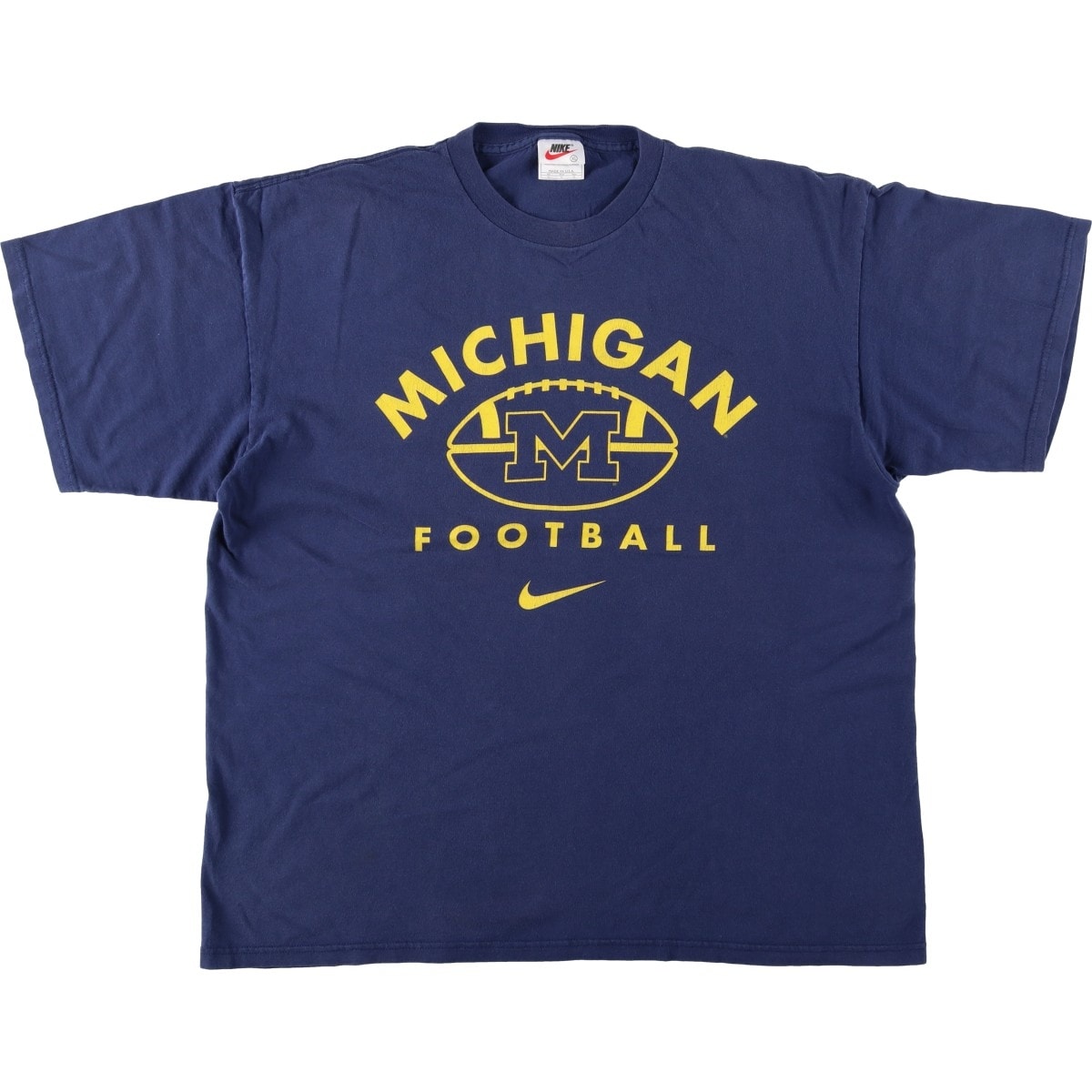 古着 90年代 ナイキ NIKE MICHIGAN ミシガン大学 カレッジTシャツ USA製 メンズXL相当 ヴィンテージ/eaa650983