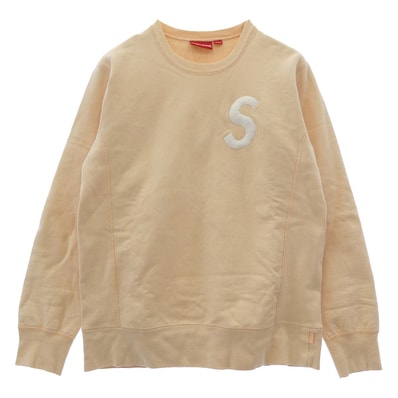 Supreme シュプリーム スウェット 16AW S LOGO Crewneck Sロゴ クルーネック スウェット トレーナー パステルクリーム系 M【中古】