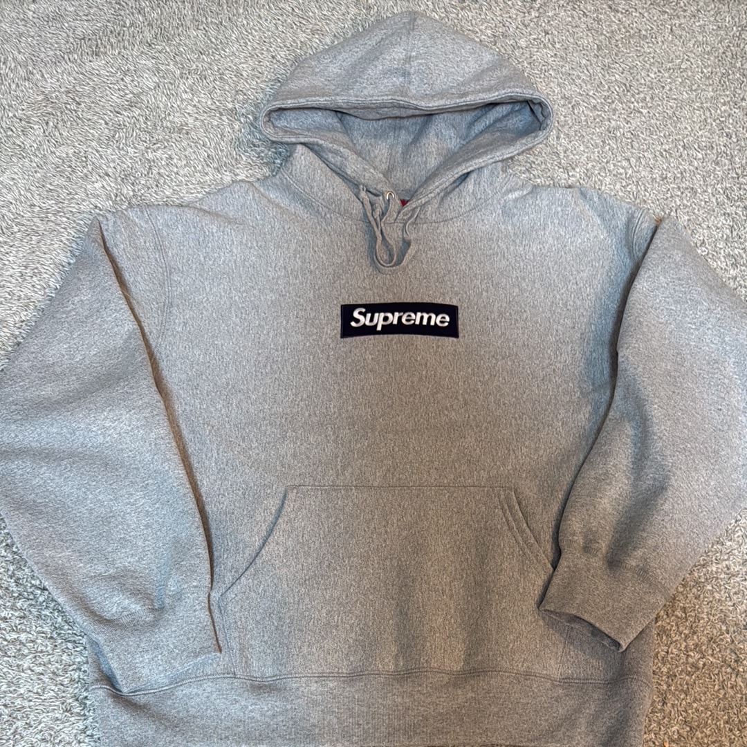 Supreme Box Logo Hooded Sweatshirt (25FW) "Heather Grey"