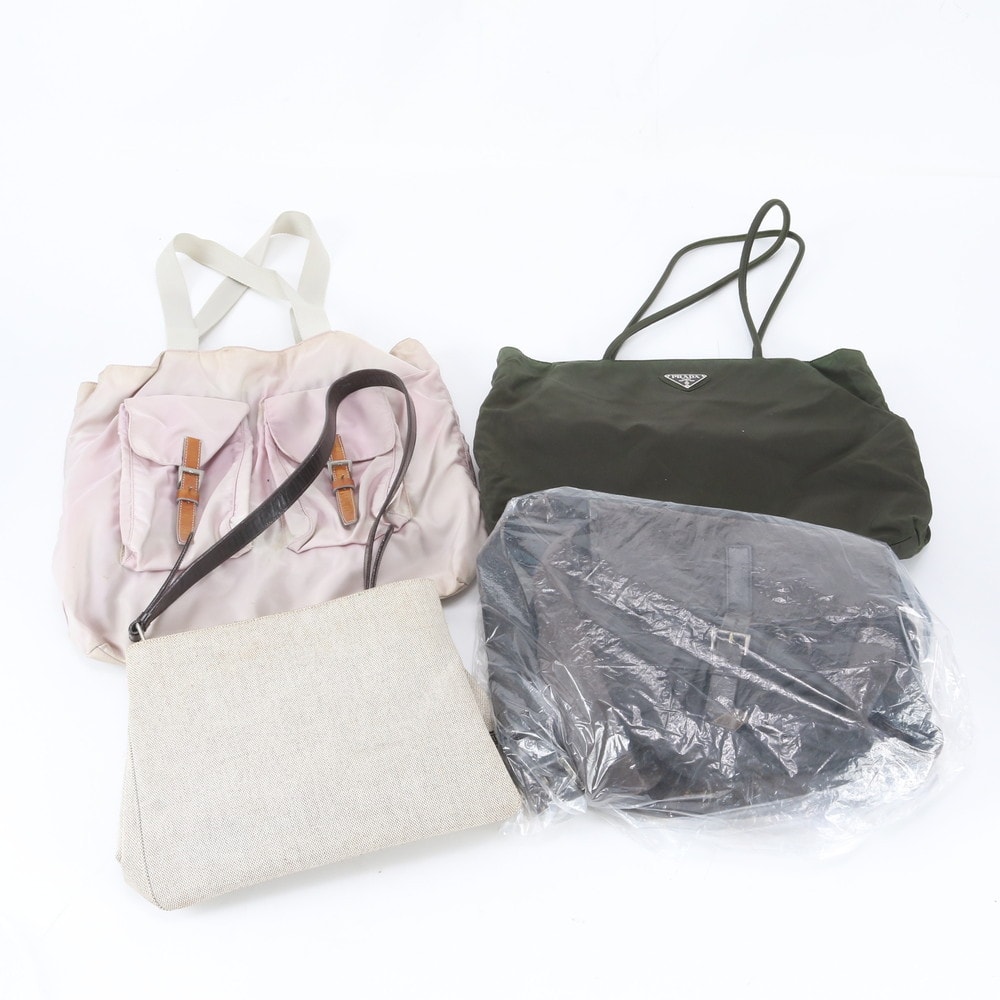 B (目立った傷や汚れなし)】□美品 プラダ トライアングルロゴ