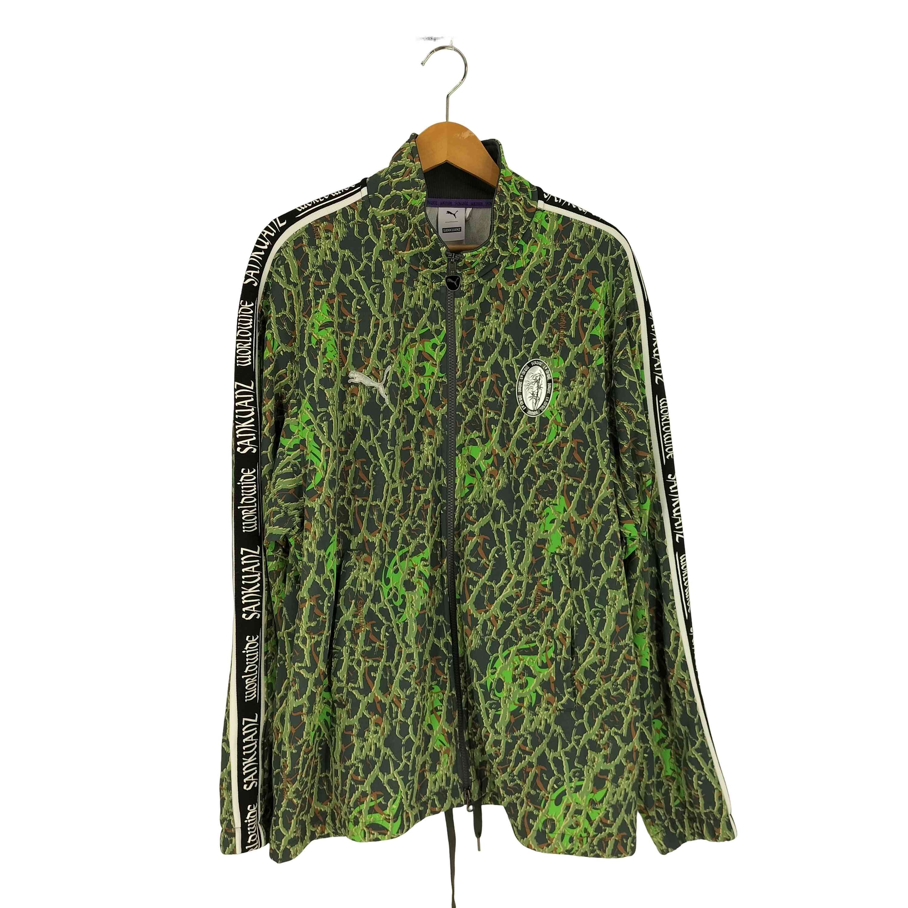 SANKUANZ 19ss ull Zip Track Jacket Camo 袖ライン迷彩柄トラックジャケット【1142023833254】