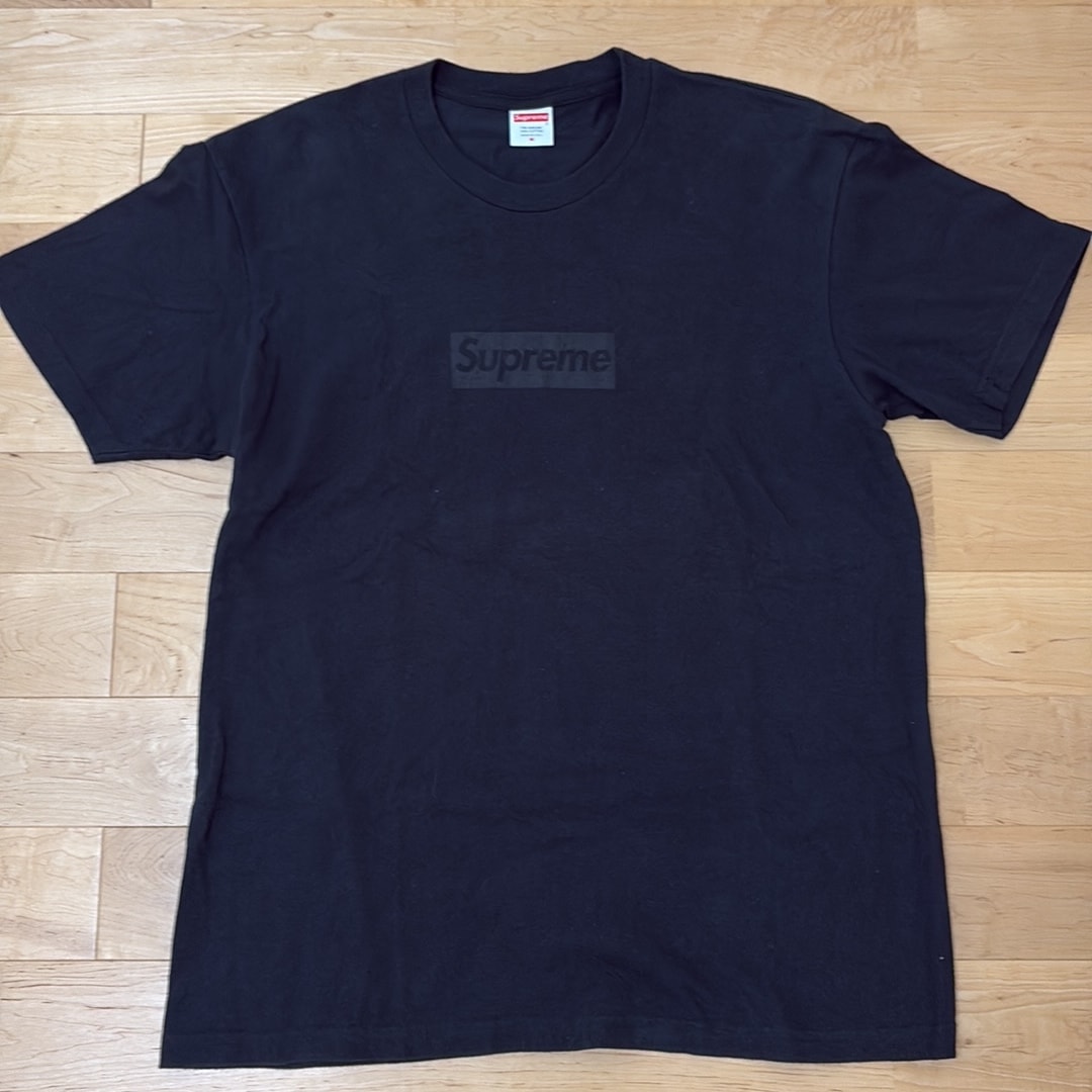 Supreme Tonal Box Logo Tee "Black"