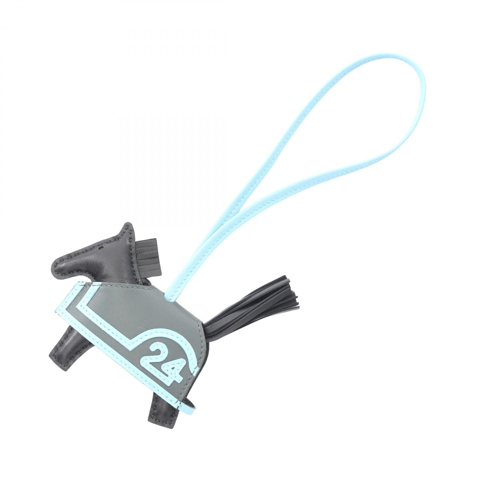 エルメス HERMES ロデオPM ロベオクール チャーム アクセサリー レザー アニョーミロ / ヴォースイフト アニョーミロ K刻印(2025年製造) レディース ブラック系 / ブルー系 / グリーン系/セレスト/ヴェールマングローブ
