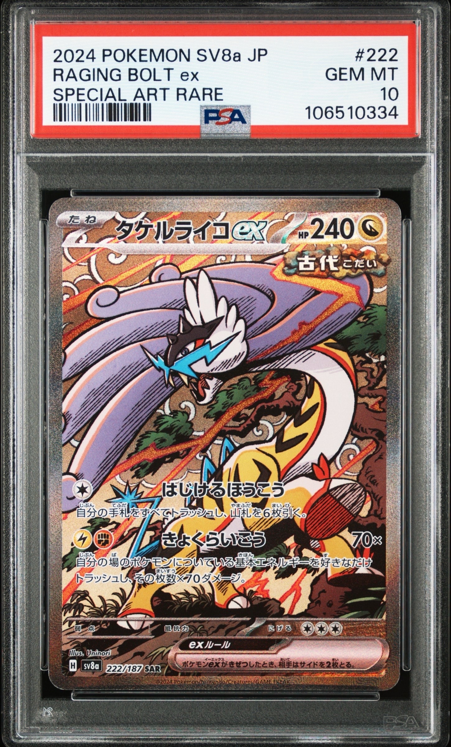 タケルライコex SAR [SV8a 222/187](ハイクラスパック「テラスタルフェスex」)