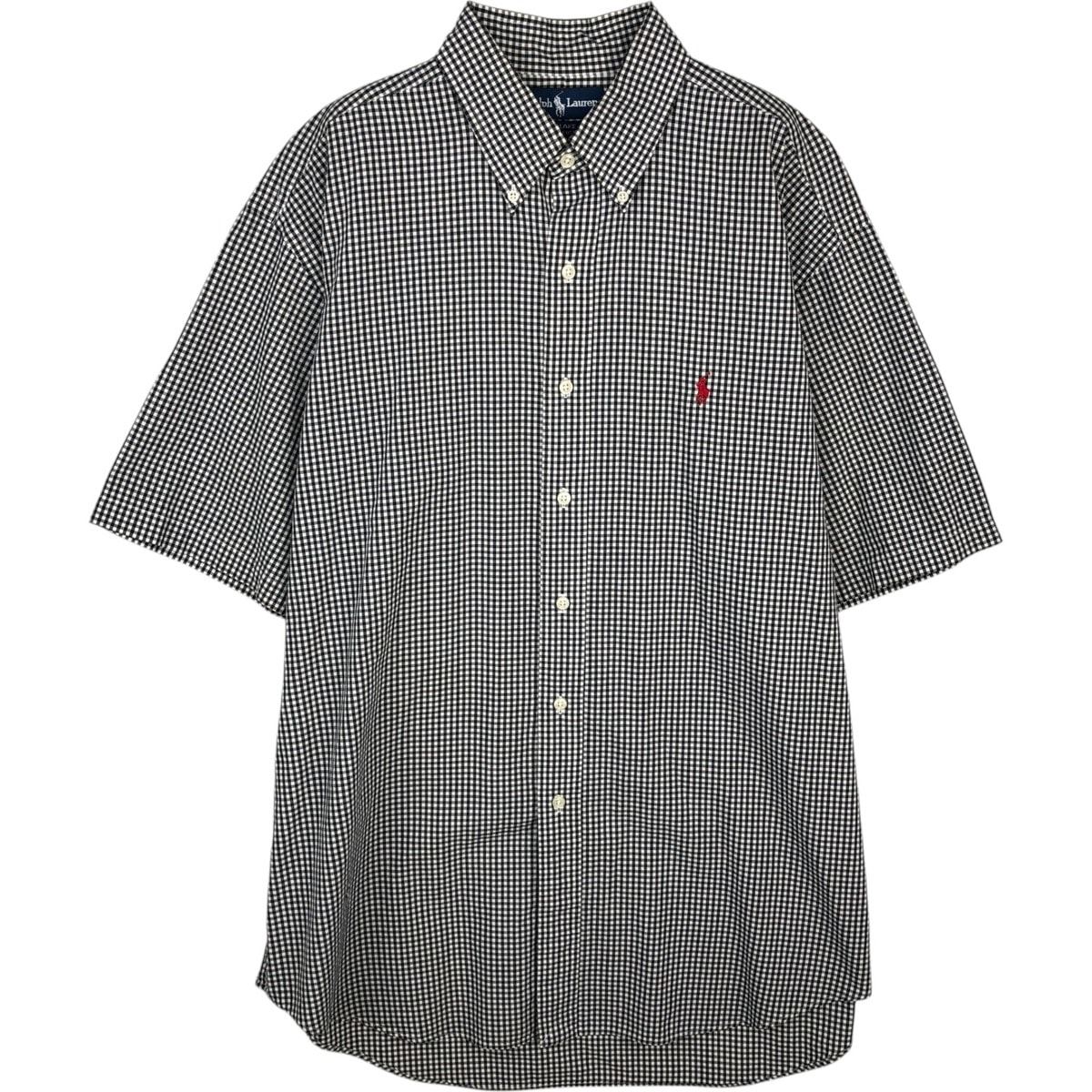 古着 ラルフローレン Ralph Lauren BLAKE ギンガムチェック 半袖 ボタンダウン チェックシャツ メンズL相当/eaa477586