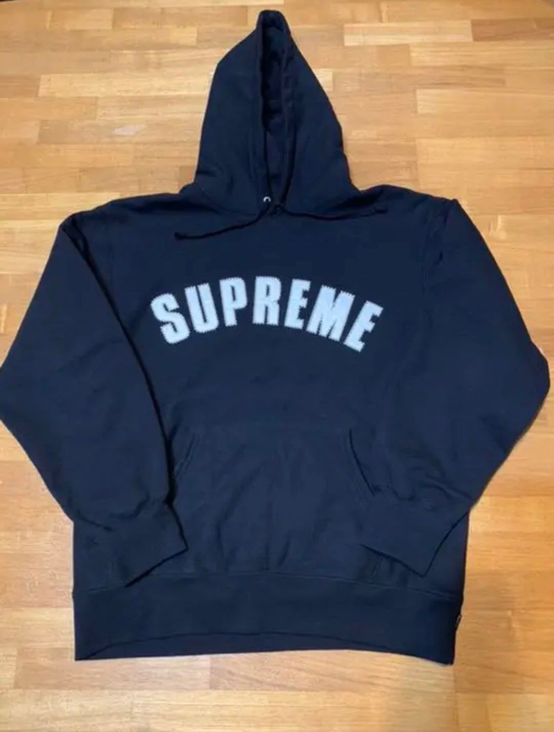 Supreme Pearl Logo Hooded Sweatshirt "Black"