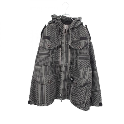 ネイバーフッド NEIGHBORHOOD JQ SHEMAGH SMOCK JACKET 25SS フード付き スモック 衣料品 アウター コットン / ポリエステル メンズ グレー系 / ブラック系 251SPNH JKM03 【中古】