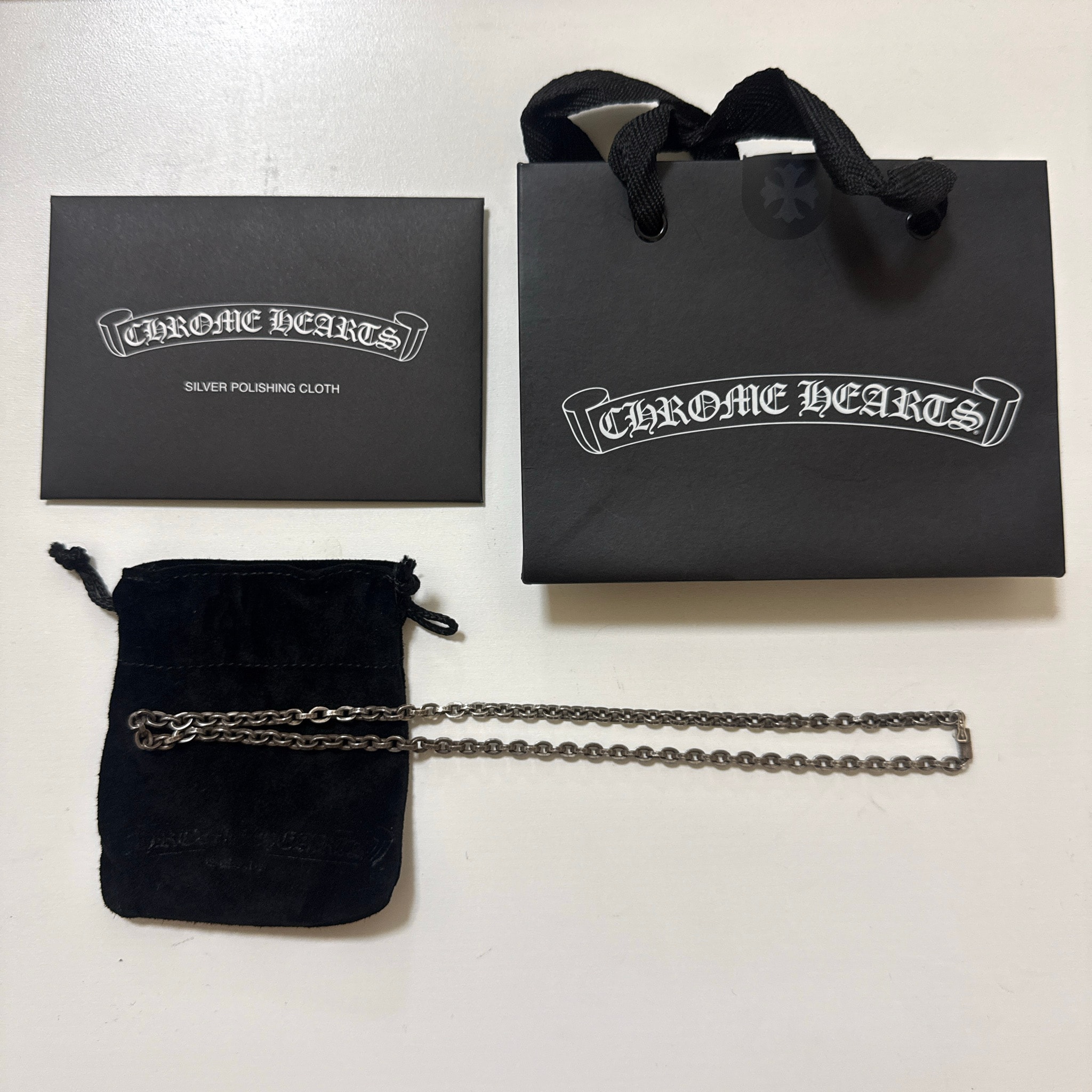 Chrome Hearts Paper Chain Necklace "Silver"