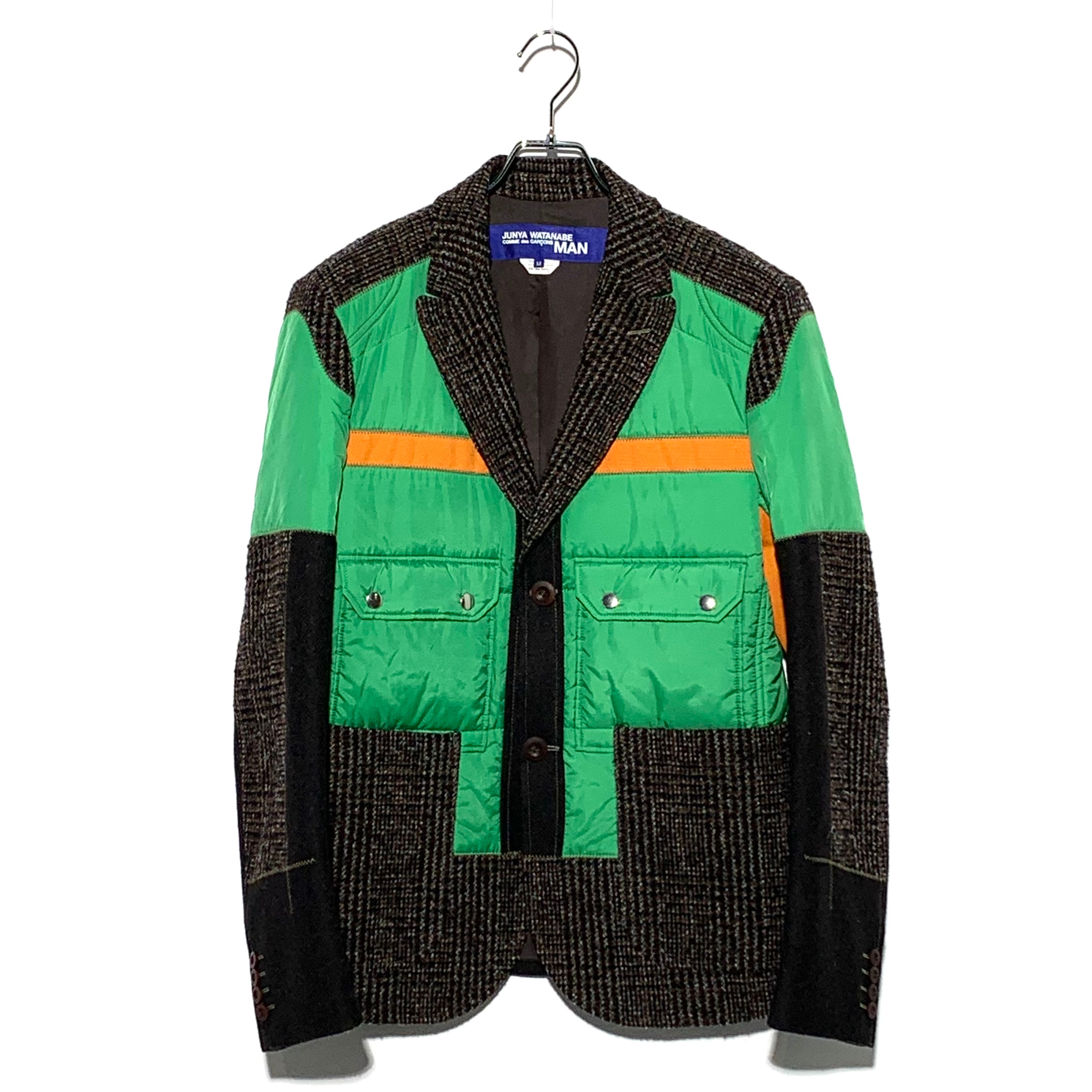 JUNYA WATANABE COMME des GARCONS MAN  Padded tailored jacket brown×green 