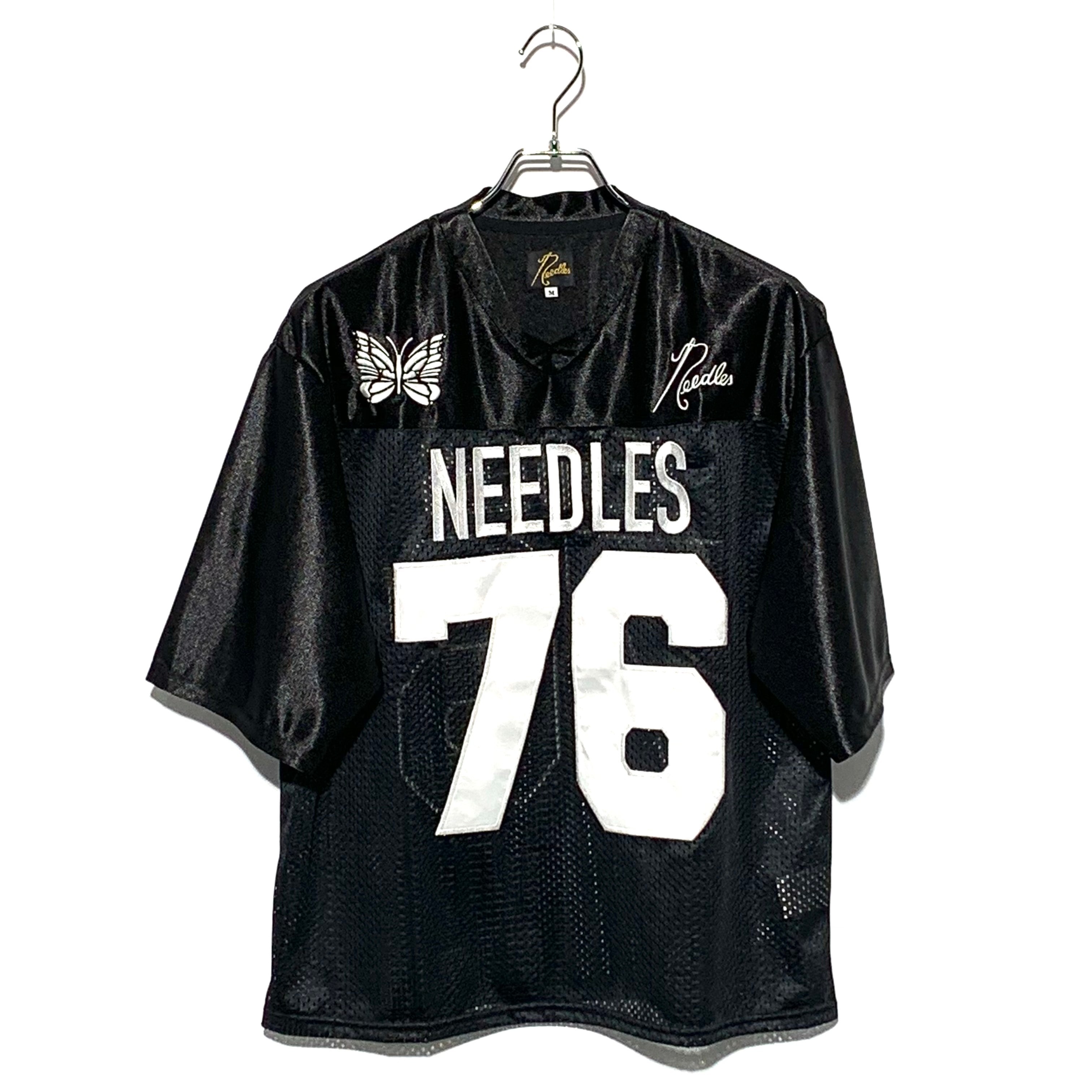 Needles BEAMS exclusive FOOTBALL T-SHIRT Black
