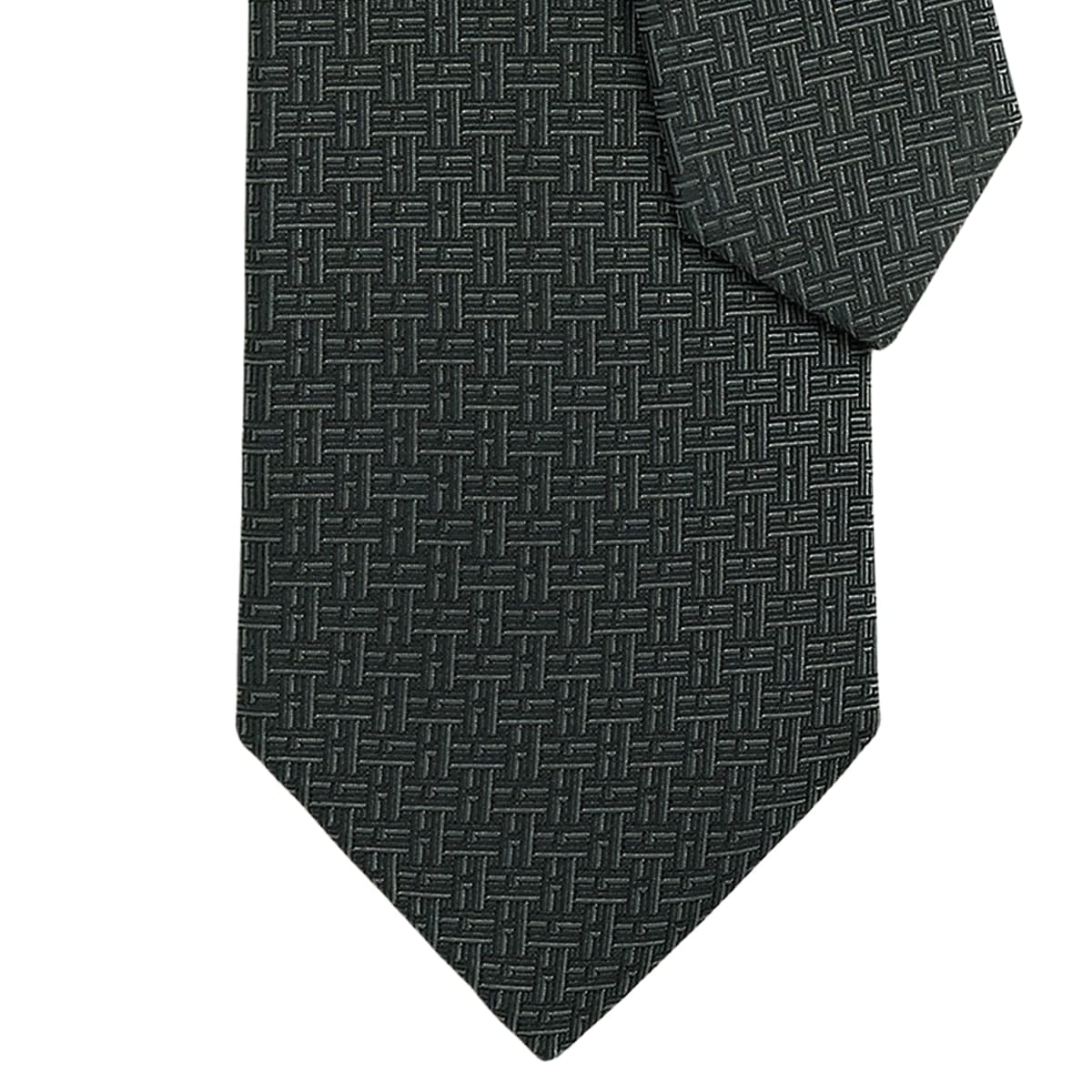 HERMES エルメス ネクタイ Hトレフル アントラシト シルク100% H659448T 02 新品