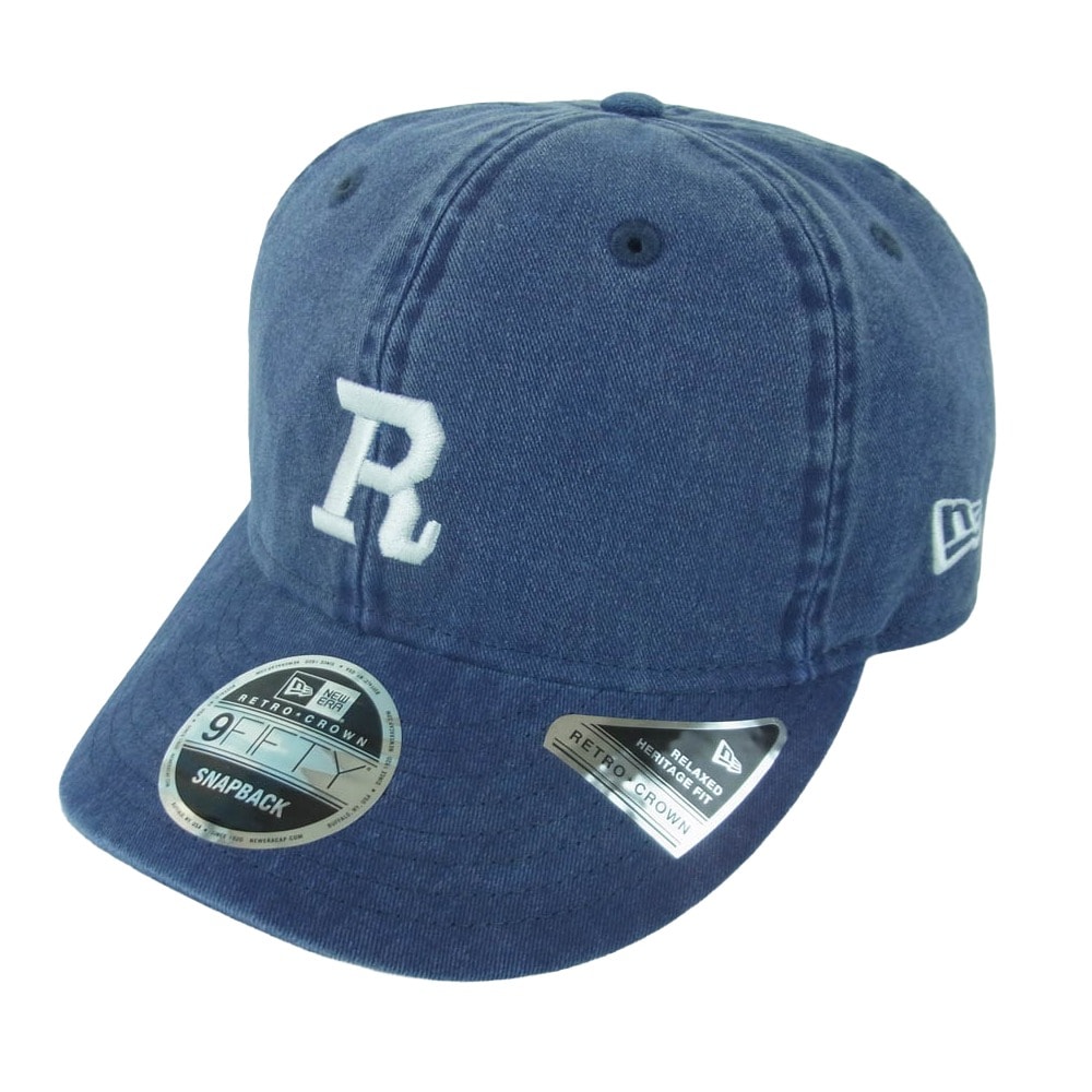 Ron Herman ロンハーマン 9FIFTY ウォッシュ加工 6パネル スナップバック キャップ 帽子 インディゴブルー系【美品】【中古】