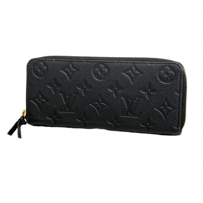 【6dd5411-k】ルイヴィトン 長財布 モノグラム・アンプラント ポルトフォイユクレマンス M60171 ノワール【中古】レディース