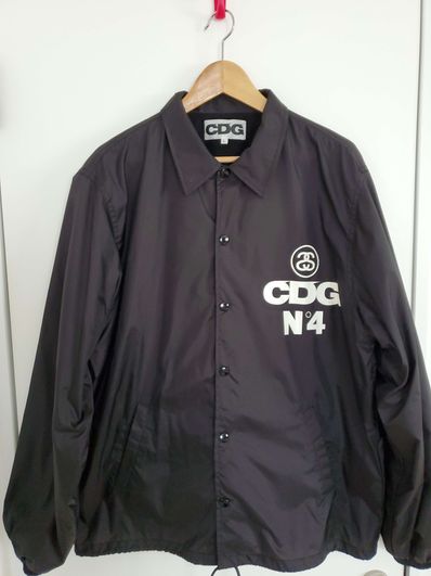 Stussy COMME des GARÇONS COACH JACKET "Black"
