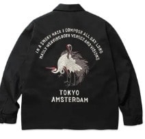 APHRODITEGANG Gakkin x Budspool Red Eyed Crane Vietnam Jacket "Black"