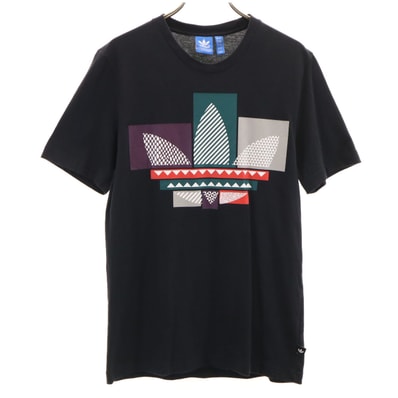 adidas Originals アディダスオリジナルス トレフォイルロゴ 半袖 Tシャツ M ブラック