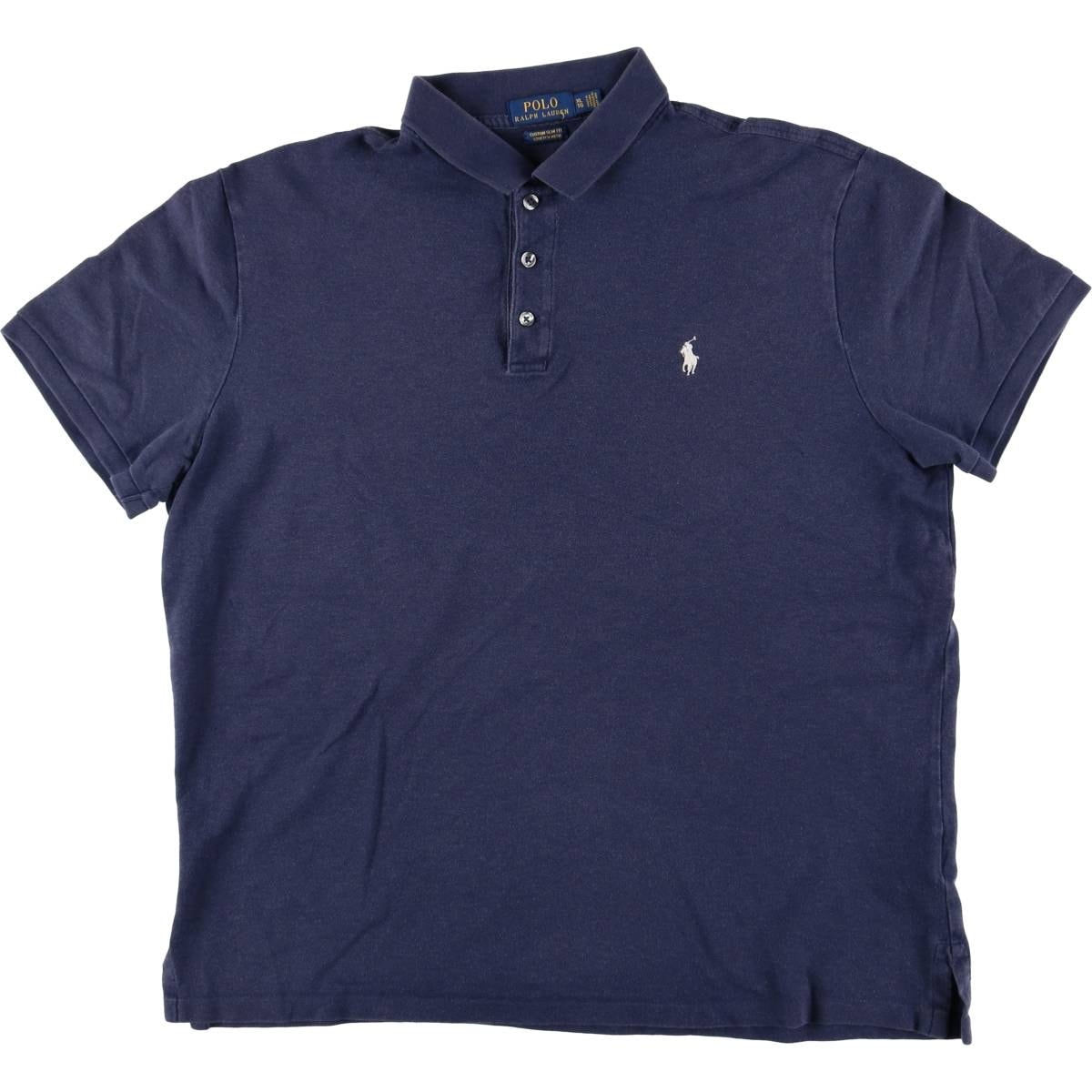 古着 ラルフローレン Ralph Lauren POLO RALPH LAUREN CUSTOM SLIM FIT 半袖 ポロシャツ メンズXL相当/eaa574958
