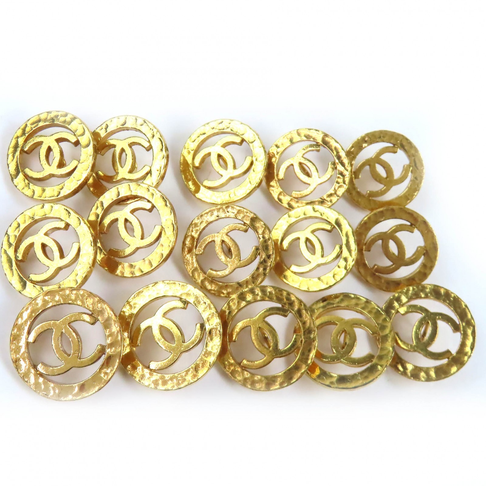 美品 シャネル ココマーク 金ボタン 大5個 小10個 合計15個 ゴールド