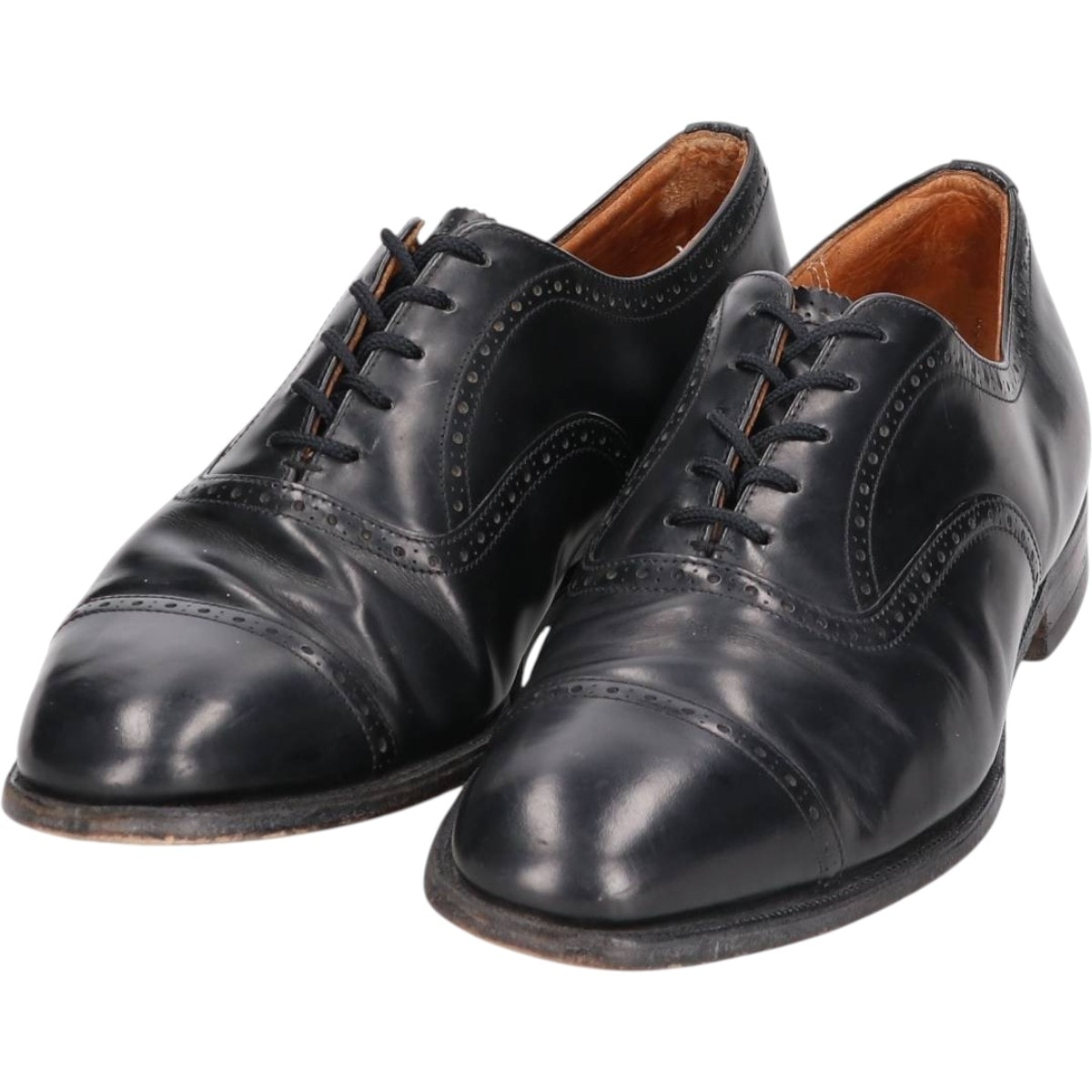 古着 チャーチ CHURCH'S セミブローグ ストレートチップシューズ メンズ26.5cm相当/saa013949