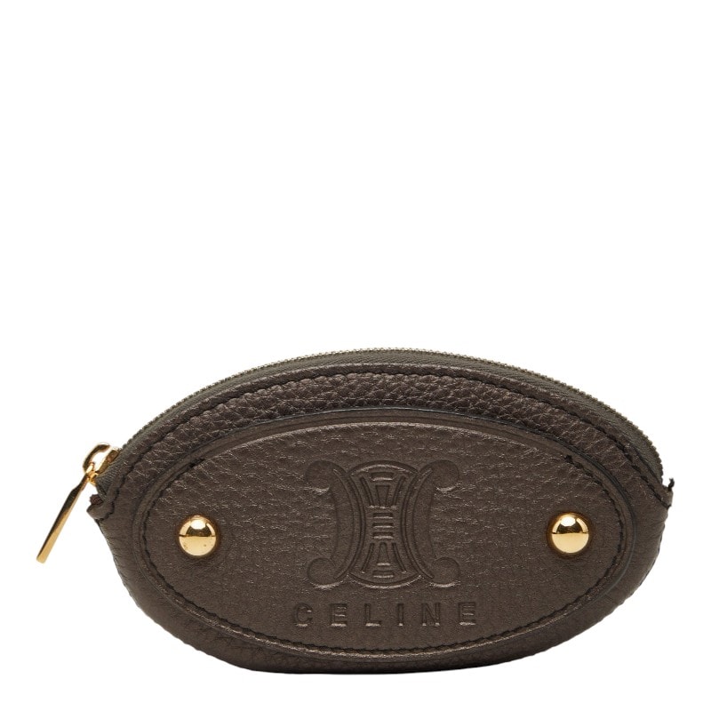 セリーヌ コインケース ブラウン レザー レディース CELINE 【中古】