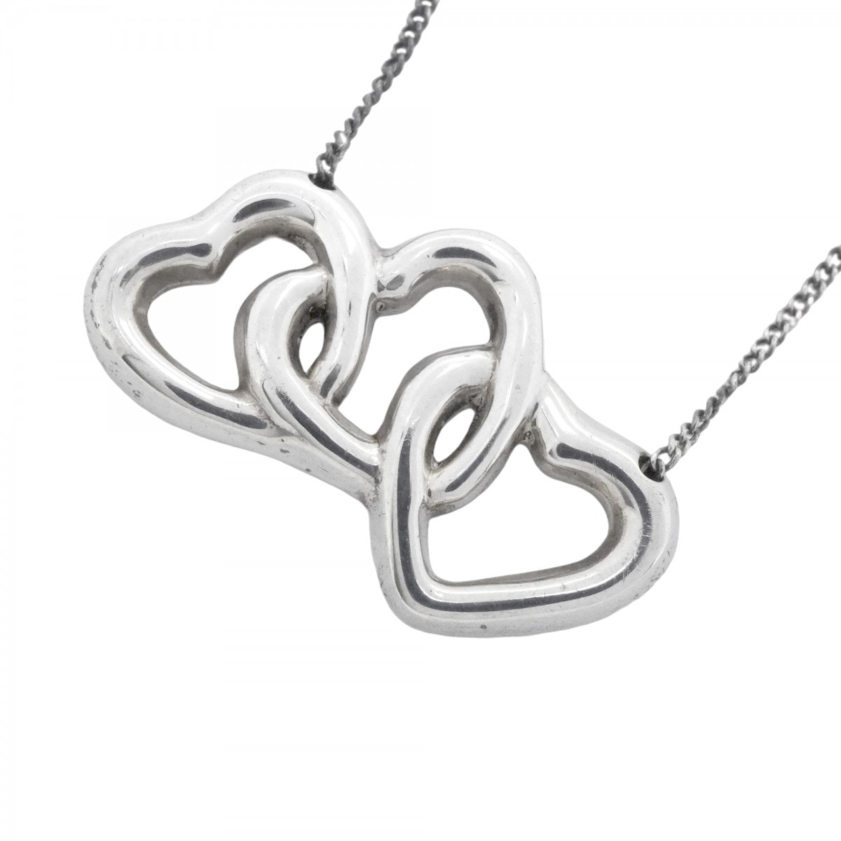 【6jdb0411-k】ティファニー ネックレス トリプルハート シルバー925【中古】レディース