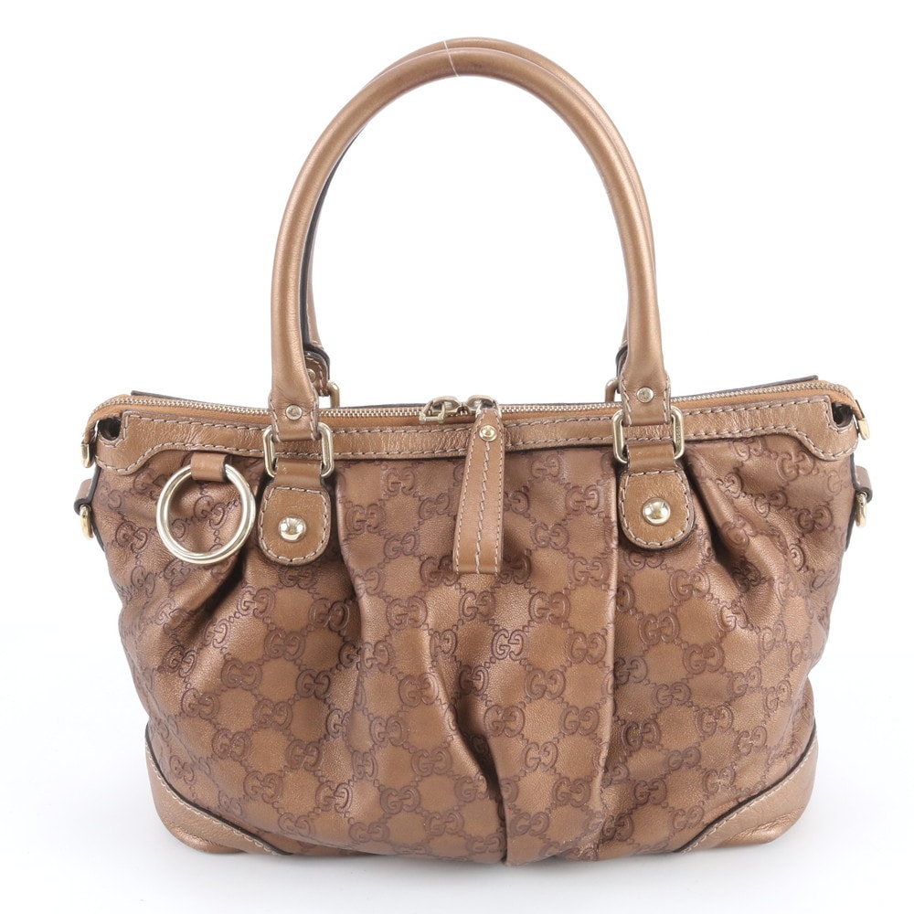 ■美品 グッチ スーキーグッチシマ 247902 トート バッグ レザー