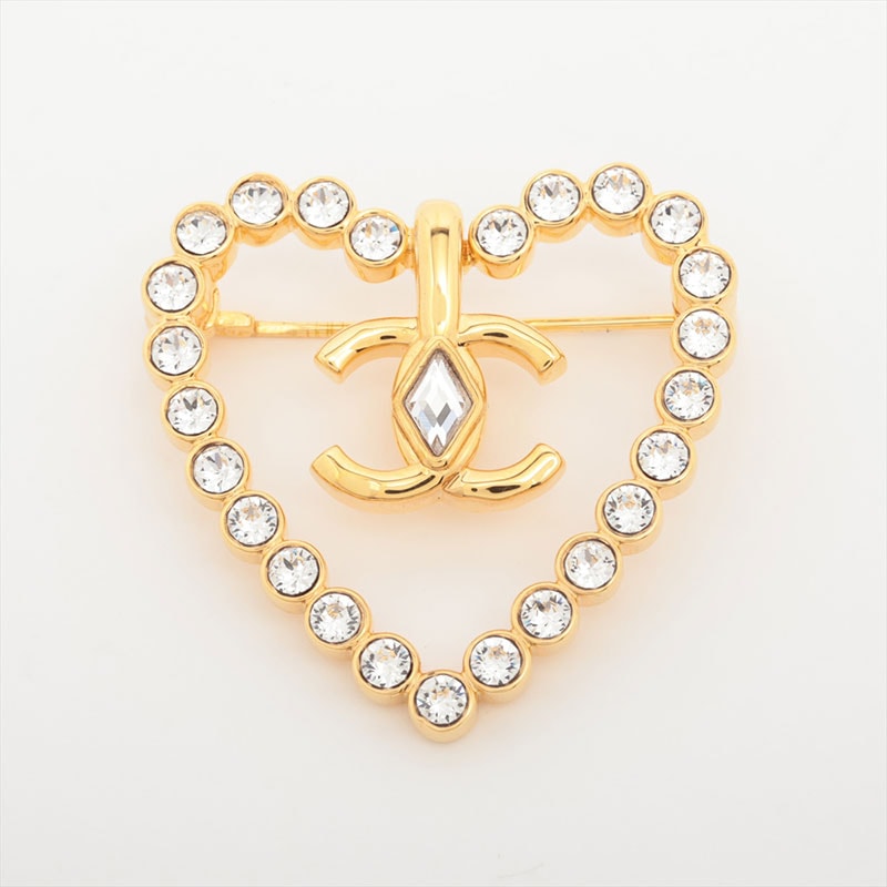 シャネル CHANEL L23C ココマーク ハート 2023 ブローチ【中古】