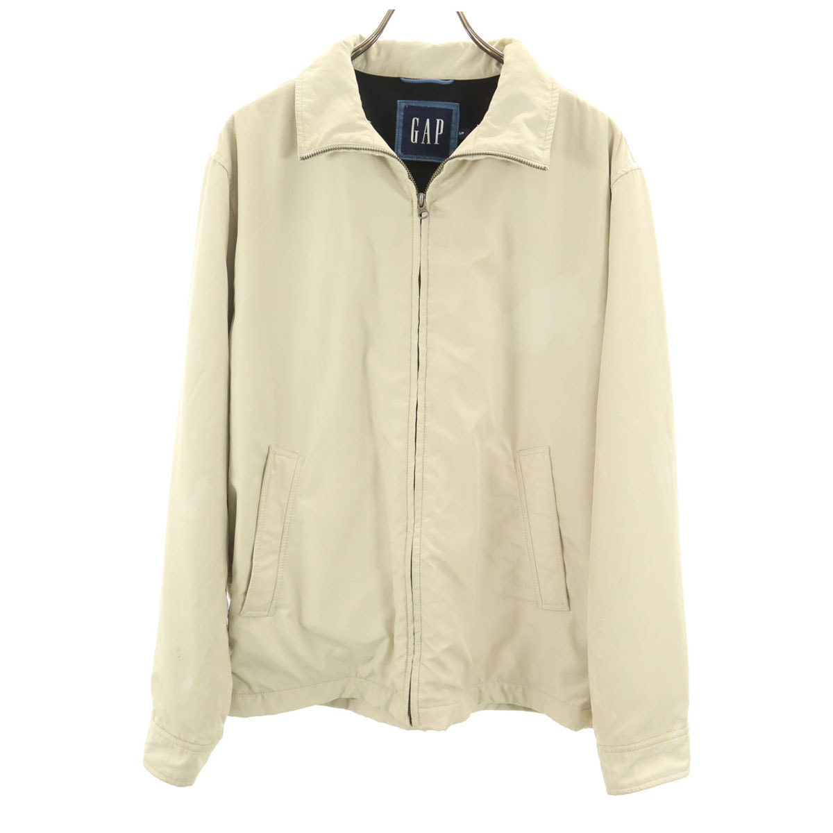 GAP ギャップ ジップジャケット S ベージュ 裏トリコット