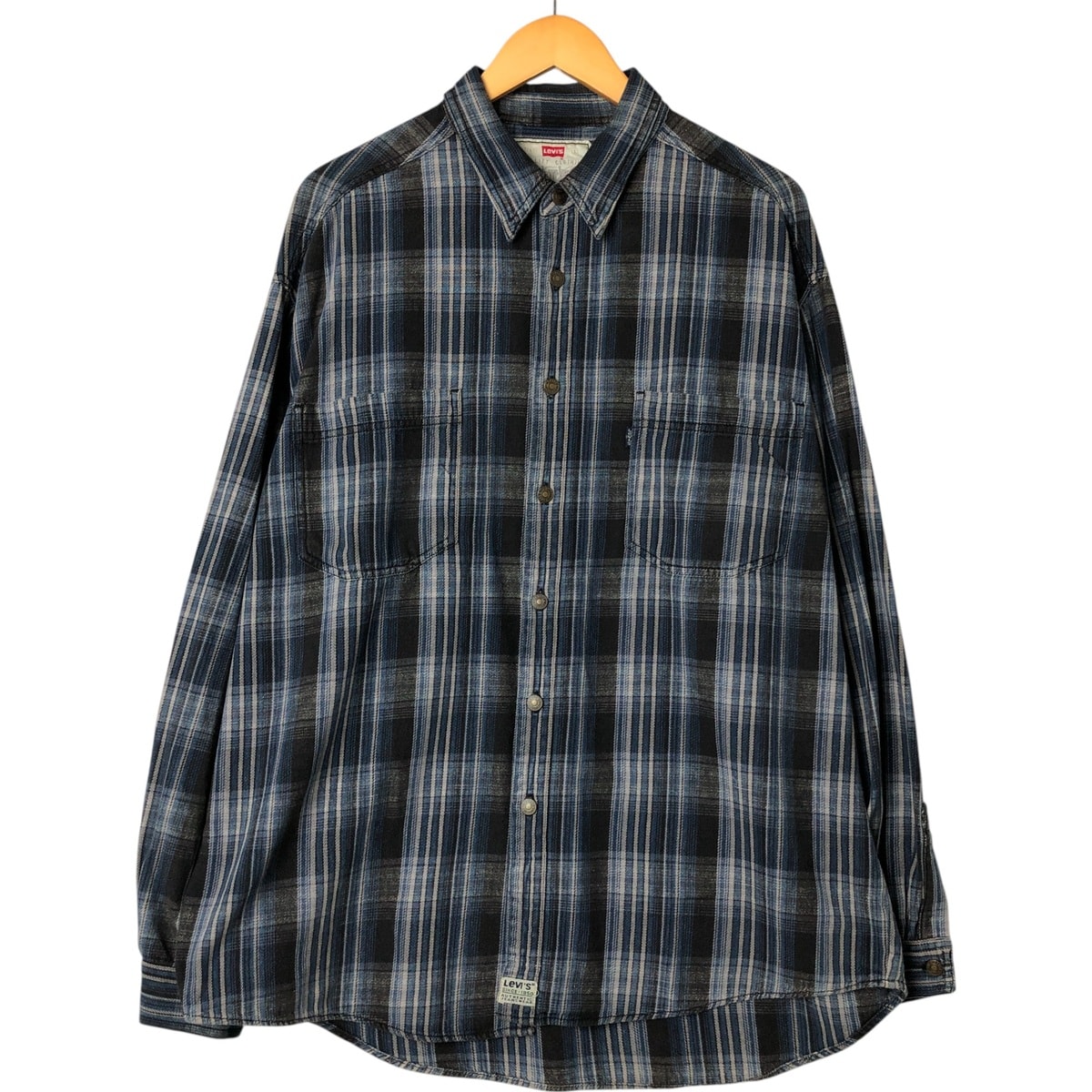 古着 90年代 リーバイス Levi's 長袖 フランネルチェックシャツ メンズXL相当 ヴィンテージ/eaa551700