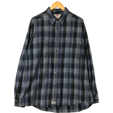 古着 90年代 リーバイス Levi's 長袖 フランネルチェックシャツ メンズXL相当 ヴィンテージ/eaa551700