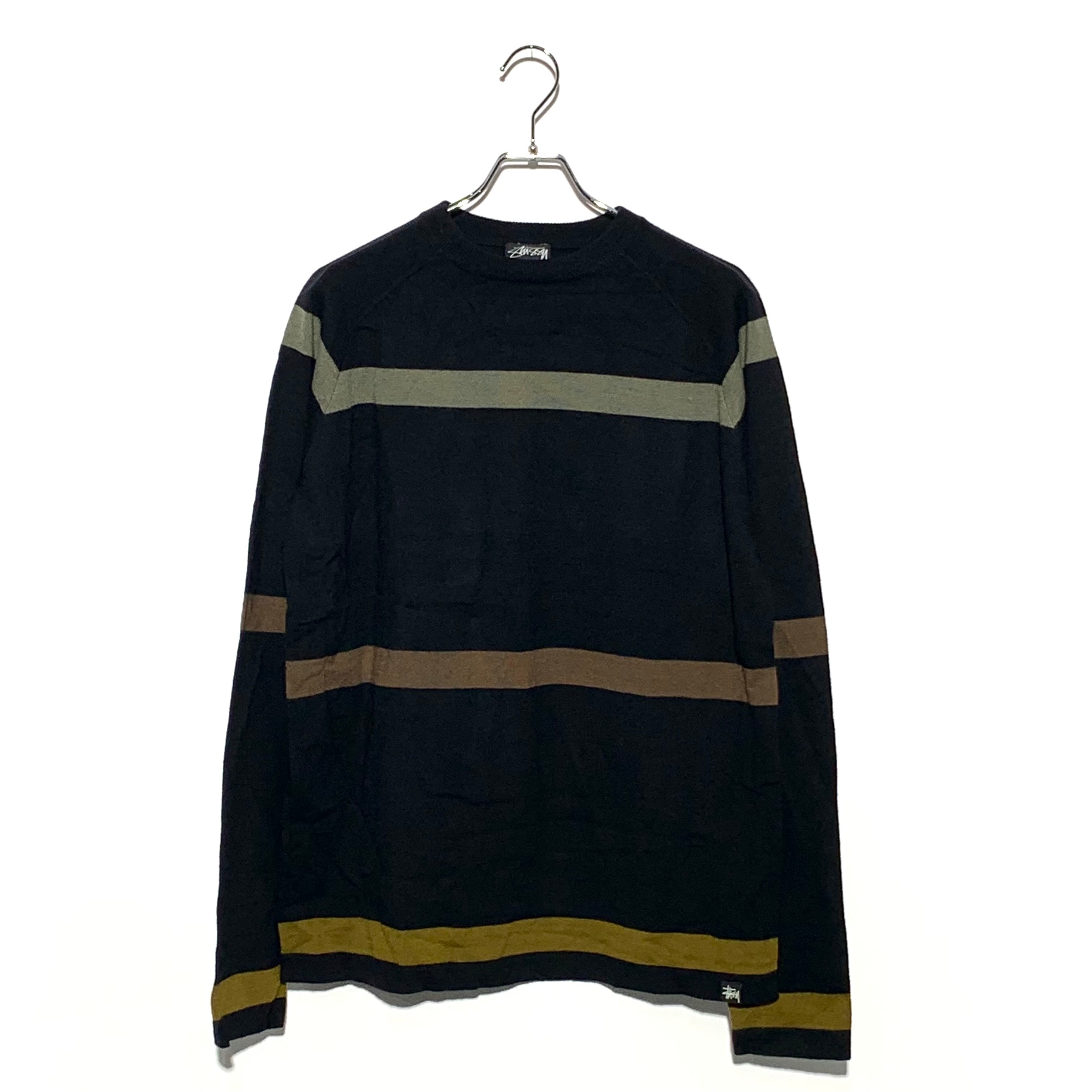 STUSSY Border Wool Knit Black
