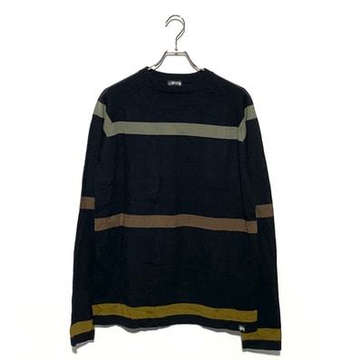 STUSSY Border Wool Knit Black