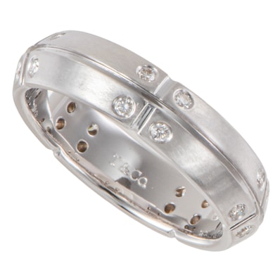TIFFANY&Co. ティファニー ストリーメリカ リング 指輪 11.5号 K18WG ダイヤモンド シルバー【中古】