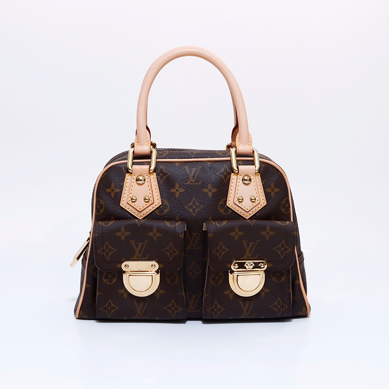 ヴィトン LV モノグラム マンハッタン PM ハンドバッグ【中古】
