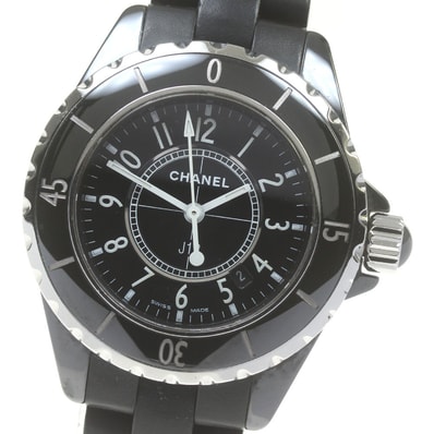 ☆良品 シャネル J12 黒セラミック H0681 レディース 【中古】