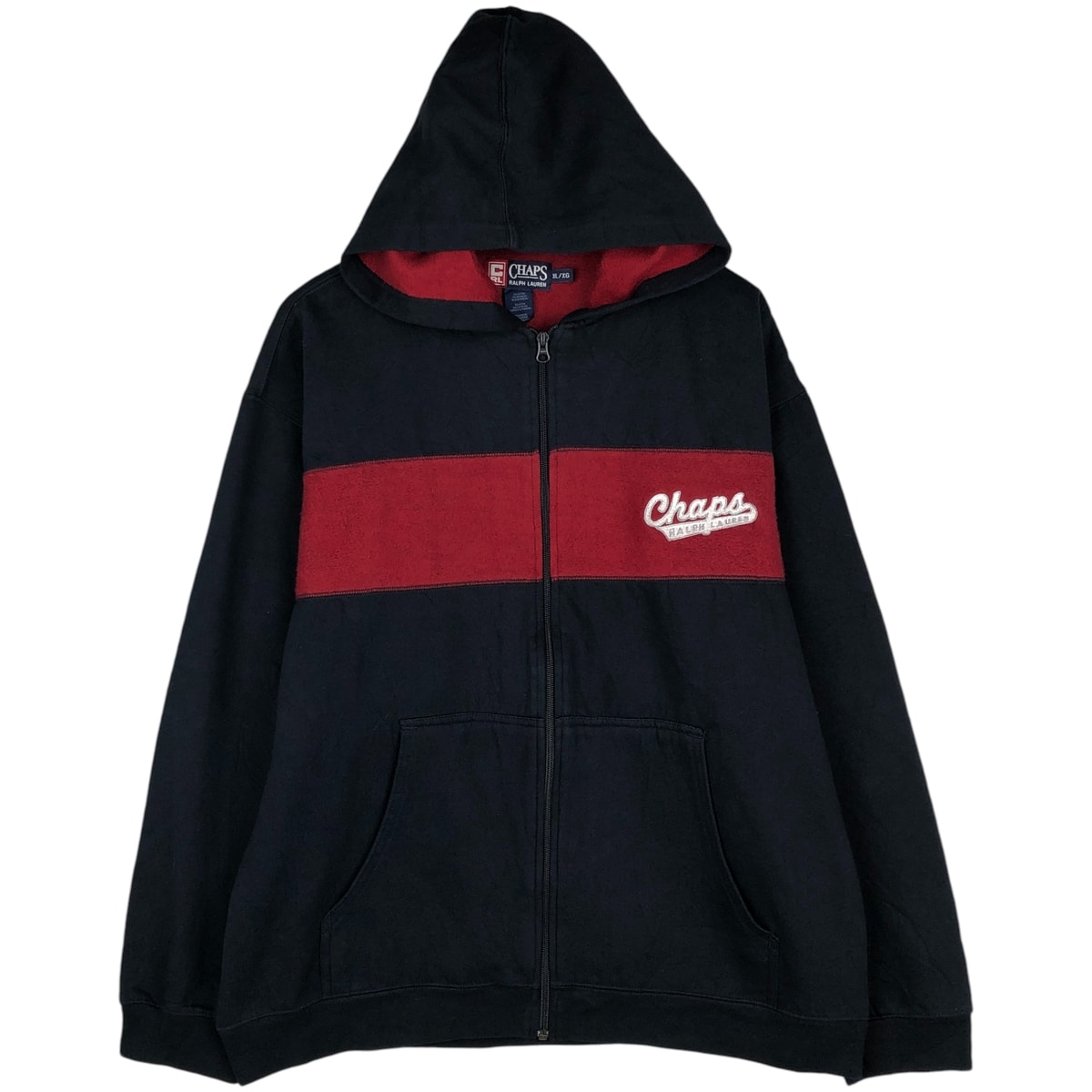 古着 ラルフローレン Ralph Lauren CHAPS チャップス スウェットフルジップパーカー メンズXL相当/eaa606097