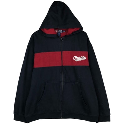 古着 ラルフローレン Ralph Lauren CHAPS チャップス スウェットフルジップパーカー メンズXL相当/eaa606097