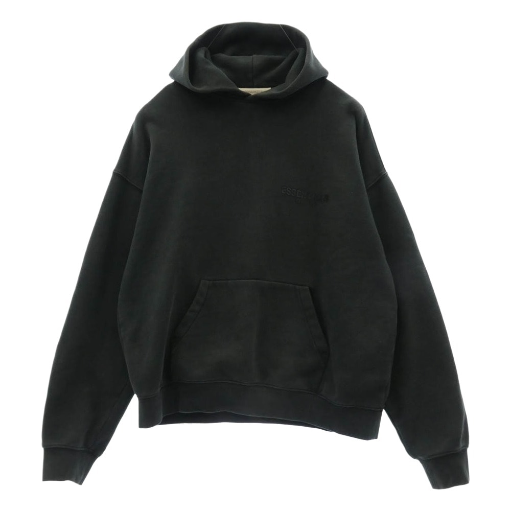 FEAR OF GOD フィアオブゴッド パーカー ESSENTIALS スウェットシャツ パーカー プルオーバー ブラック系 M【中古】