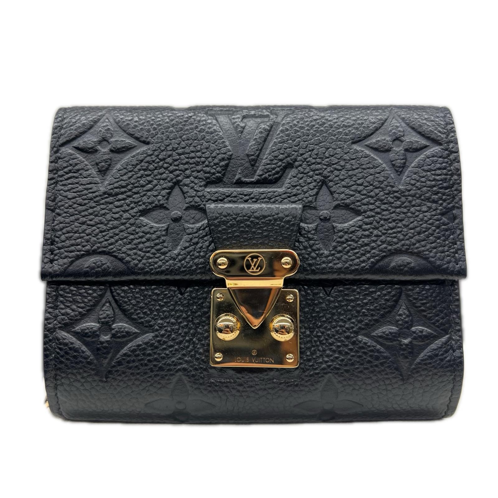 LOUIS VUITTON 極美品 ルイヴィトン ポルトフォイユ メティス コンパクト モノグラムアンプラント ノワール 三つ折り財布 M80880 レザー RFID確認済 LV Aランク 中古 鑑定済【定価167,200円】