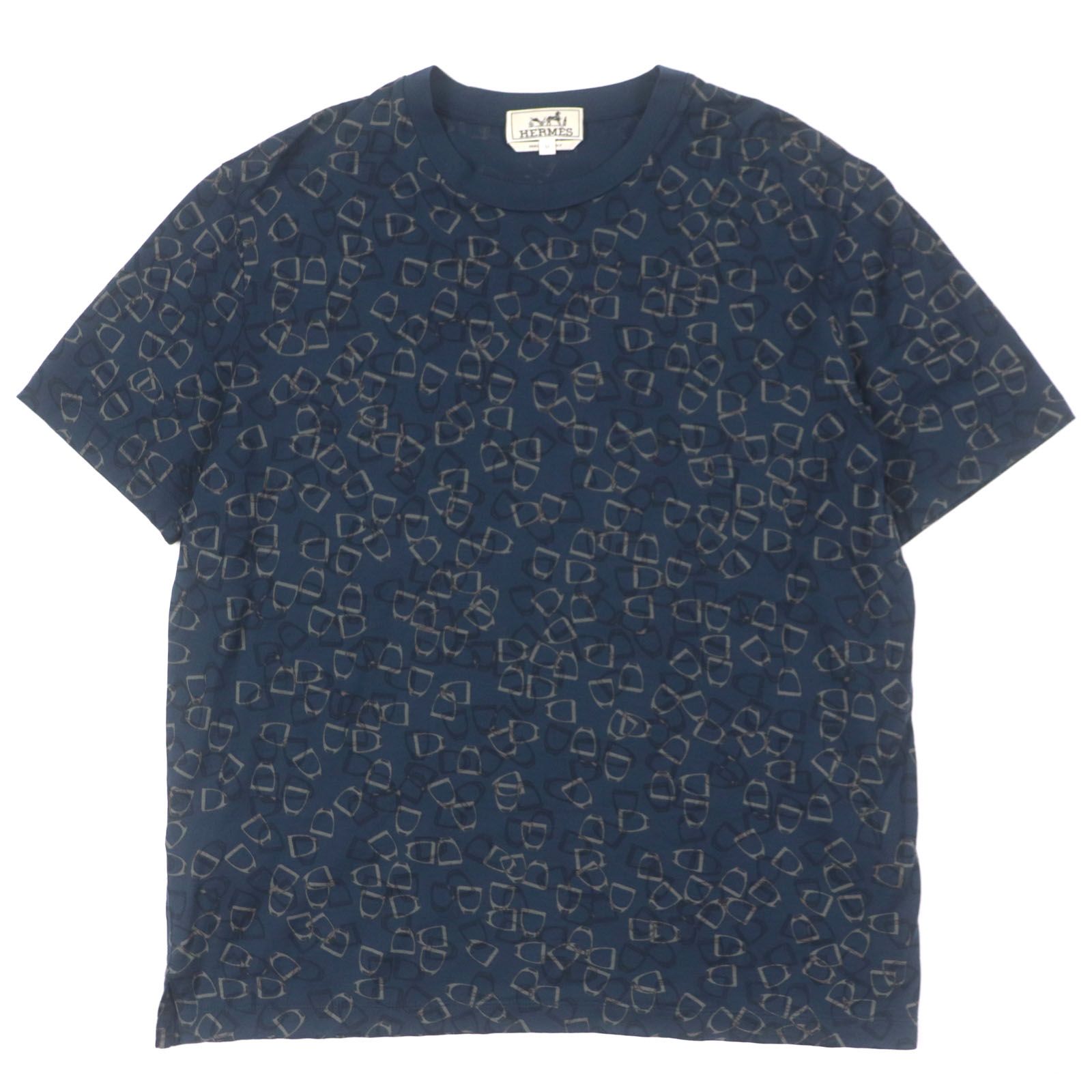 エルメス 半袖Ｔシャツ ネイビー メンズ M