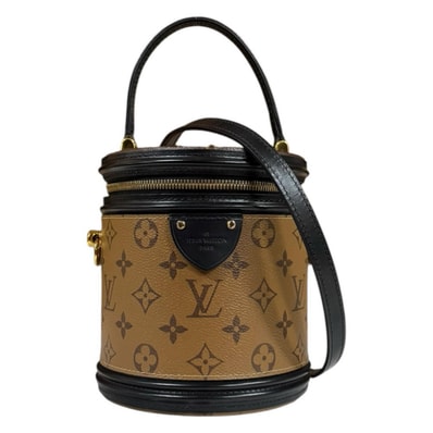 ルイヴィトン カンヌ モノグラムリバース ショルダーバッグ モノグラムリバース M43986 ブラウン レディース LOUIS VUITTON 中古