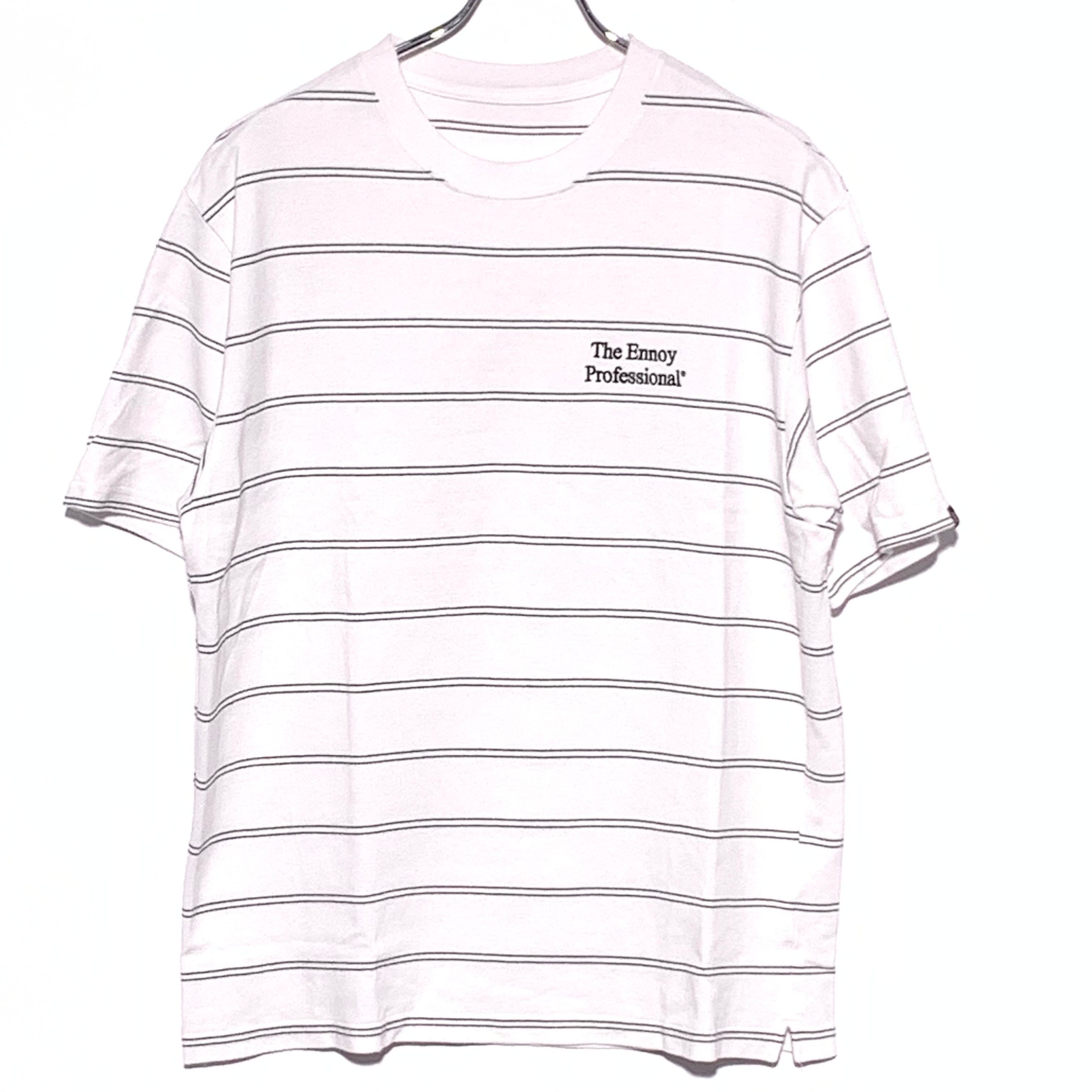 ENNOY 21SS S/S Border Tee "White" SS21BRENCT04AM