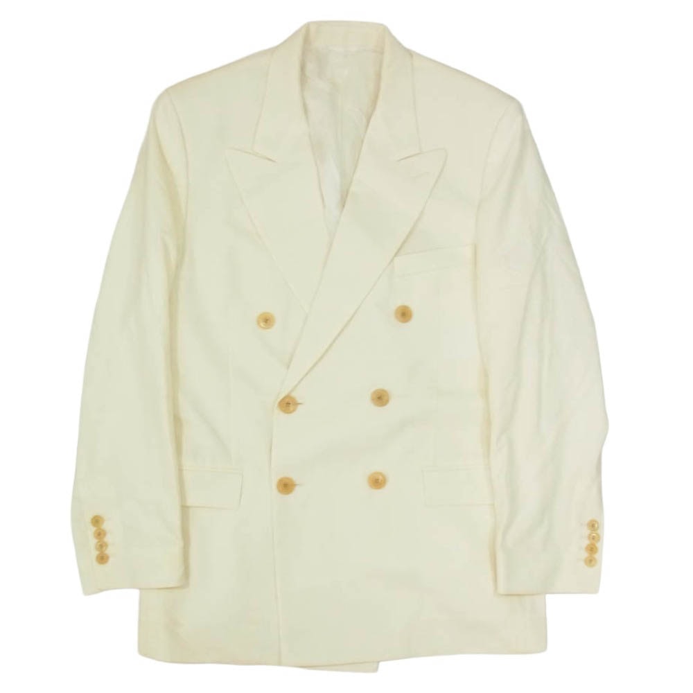 DIOR HOMME ディオールオム 943C204A1800 ウール ダブル テーラード ジャケット オフホワイト系 44【中古】