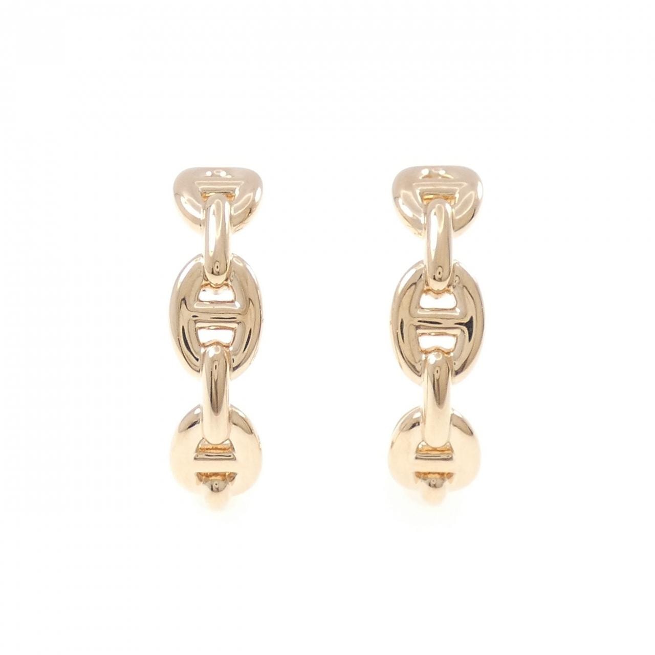 Hermes Chaine D'ancre Enchainee Earrings "Pink Gold"