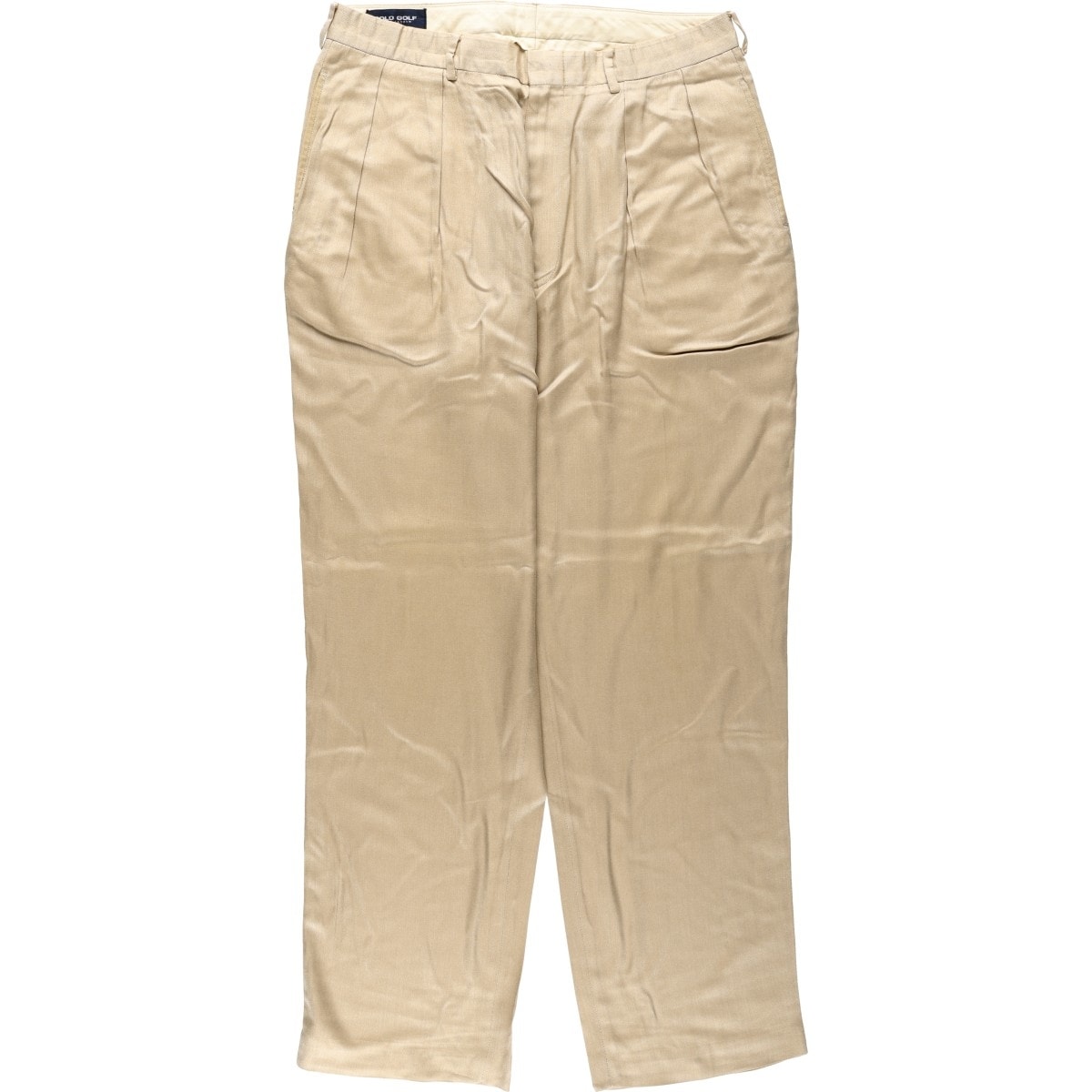 古着 ラルフローレン Ralph Lauren POLO GOLF ポロゴルフ ツータック スラックスパンツ メンズw35相当/eaa651034