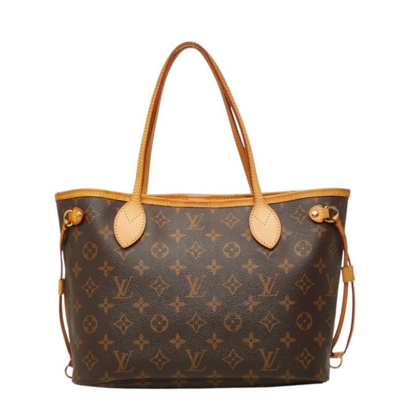ルイ ヴィトン モノグラム ネヴァーフルPM ハンドバッグ トートバッグ M40155 ブラウン PVC レザー レディース LOUIS VUITTON 【中古】