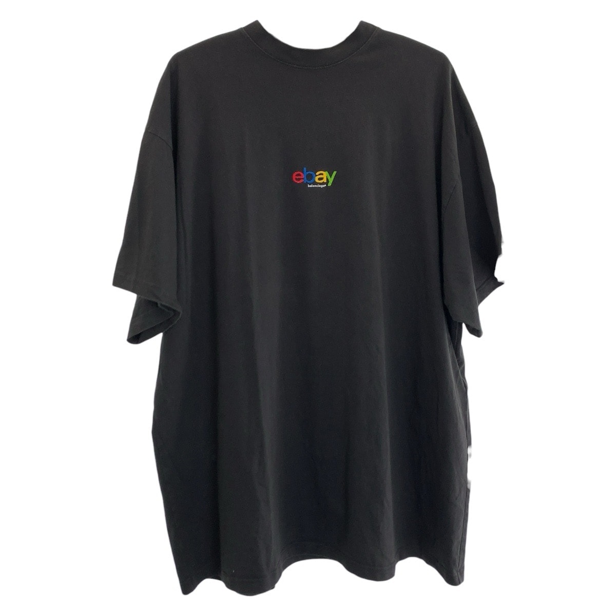 美品 BALENCIAGA バレンシアガ ebay サイズ5 ブラック 黒 コットン ポリウレタン/ 半袖Tシャツ クルーネック 604009 【中古】