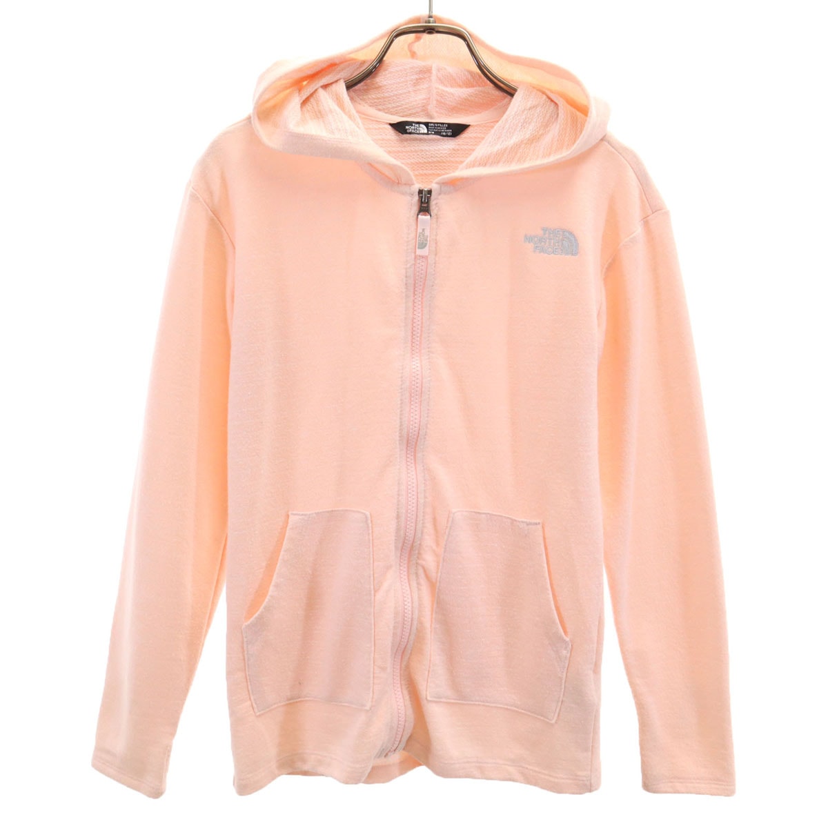 THE NORTH FACE ノースフェイス 長袖 ジップパーカー M 10-12 サーモンピンク A3NII アウトドア