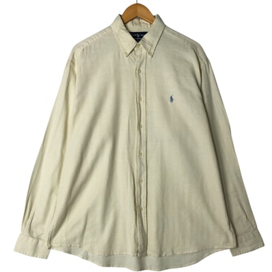 古着 ラルフローレン Ralph Lauren BLAKE 長袖 ボタンダウンシャツ メンズL相当/eaa565849
