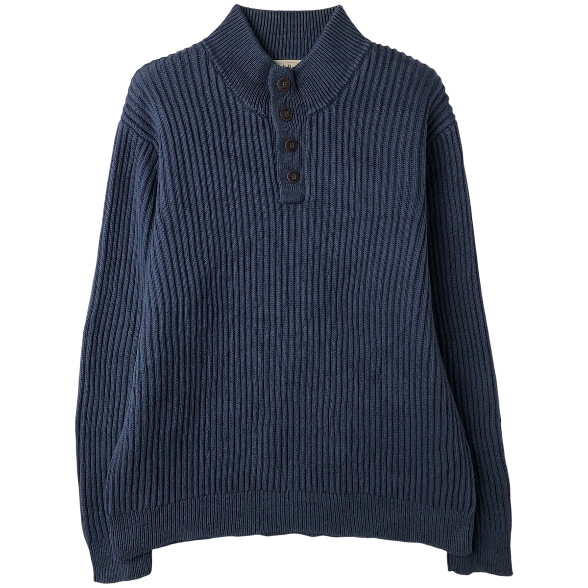 古着 90~00年代 エルエルビーン L.L.Bean リブ編み コットンニットハーフボタンセーター メンズXL相当 ヴィンテージ/eaa608708